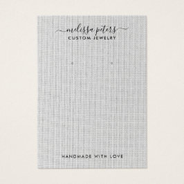 Placa de exibição de abertura de joias de Cinza el