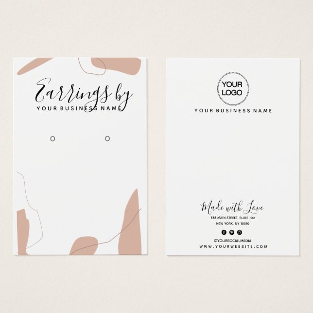 Placa de exibição de Abstrato cor-de-rosa colada (Frente & Verso)