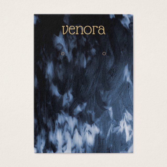 Placa de exibição de Abstrato pintada a preto-bran (Frente)