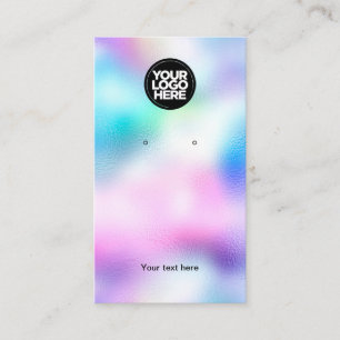 Placa de exibição de anúncio iridescente do logoti