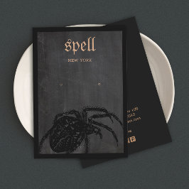 Placa de Exibição de Aranha do Tema Halloween