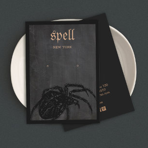 Placa de Exibição de Aranha do Tema Halloween