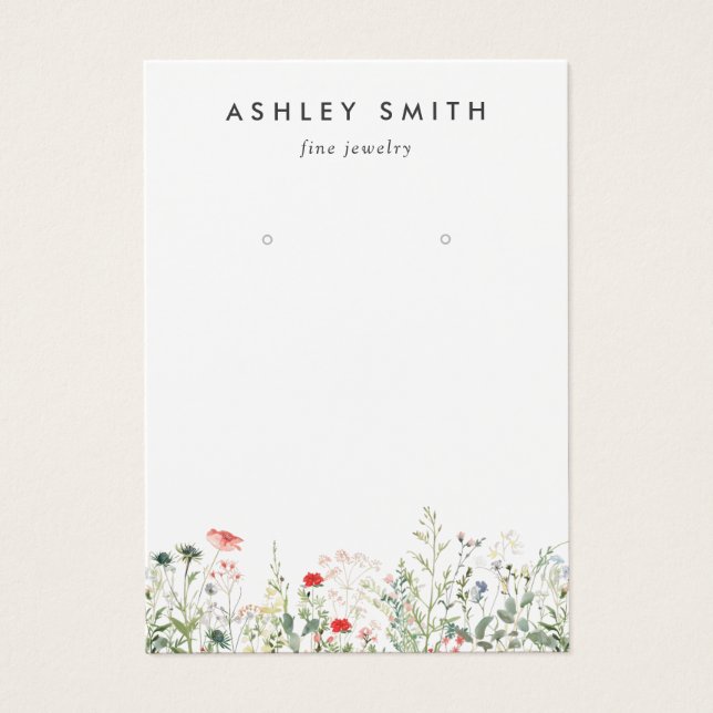 Placa de Exibição de Arelado de Flores Selvagens (Frente)