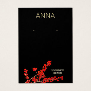 Placa de exibição de Berries vermelhos natalinos