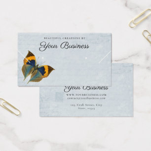 Placa de Exibição de Borboleta Azul Elegante