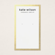 Placa de Exibição de Borda Dourada