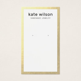 Placa de Exibição de Borda Dourada