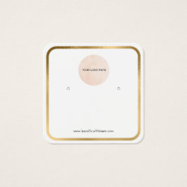 Placa de exibição de borda Dourada do logotipo com