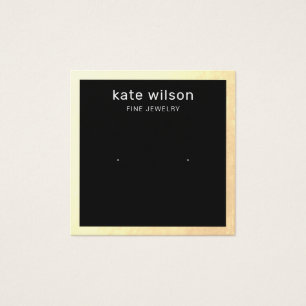 Placa de exibição de borda Dourada Preta Estanja