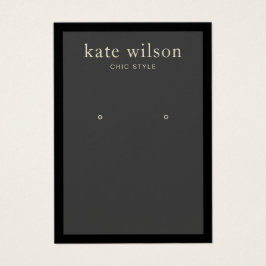 Placa de Exibição de Borda Preta de Carvão Moderno