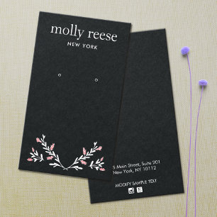 Placa de exibição de borda preta de ramificação El