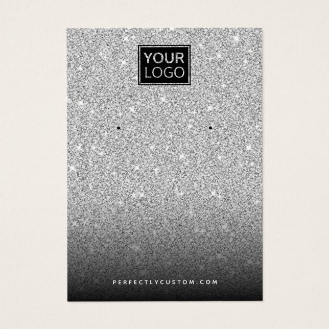 Placa de exibição de brinco de logotipo personaliz (Frente)