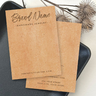 Placa de exibição de brinco do logotipo do script