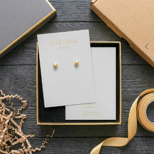 Placa de exibição de brinco simples da cinza