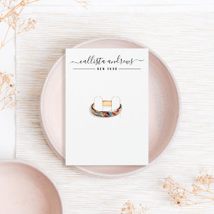 Placa de exibição de Brooch de Script Branco Sim