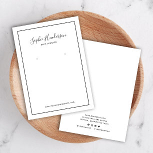 Placa de exibição de caligrafia e borda preta