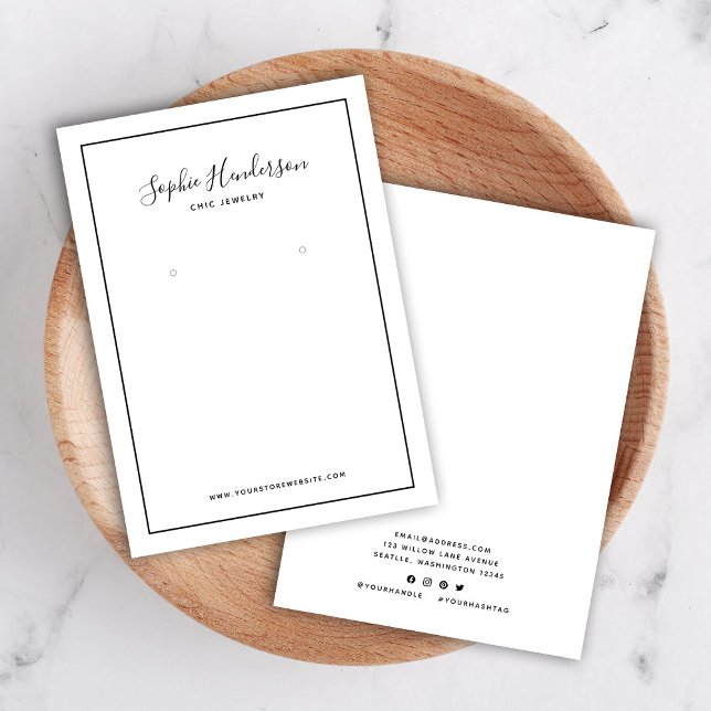 Placa de exibição de caligrafia e borda preta (Criador carregado)