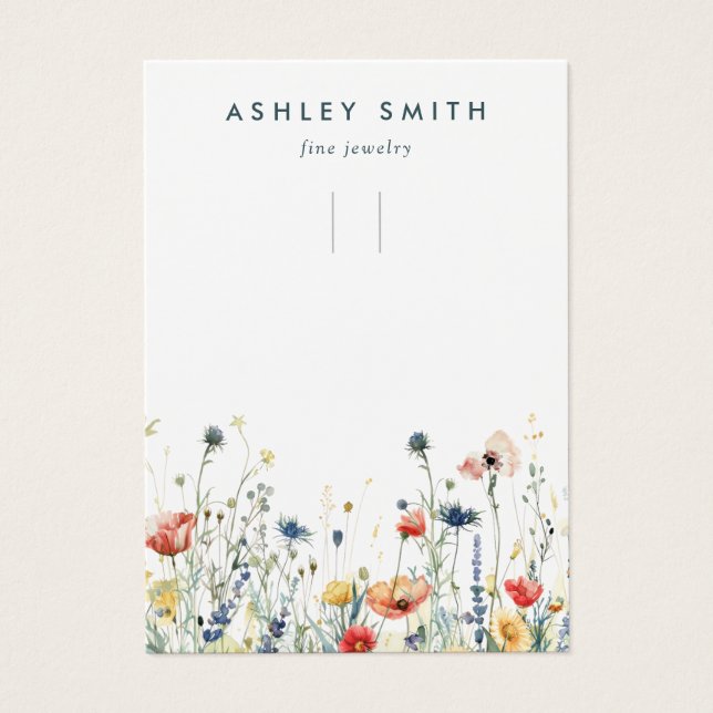 Placa de exibição de Chaveiro de flor selvagem vib (Frente)