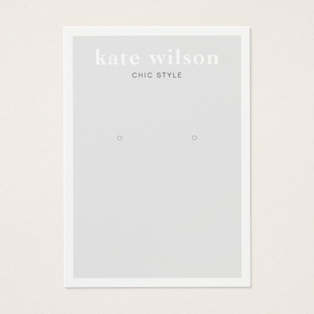 Placa de exibição de Cinza leve moderna (Frente)