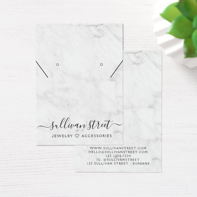 Placa de Exibição de Colar de Alças de Marble (Mesa)