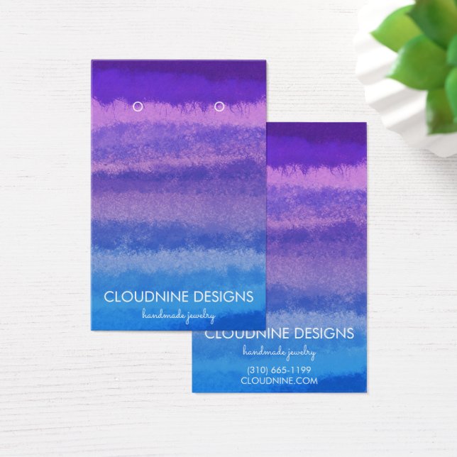 Placa de Exibição de Colar de Colar Azul Roxo (Mesa)