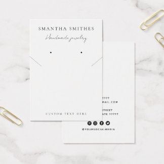 Placa de exibição de colar de colar branco moderno