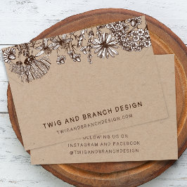 Placa de Exibição de Colar de Flores Selvagens