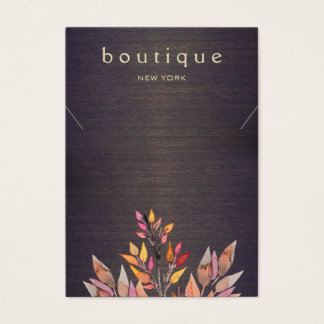 Placa de Exibição de Colar de Madeira Boho