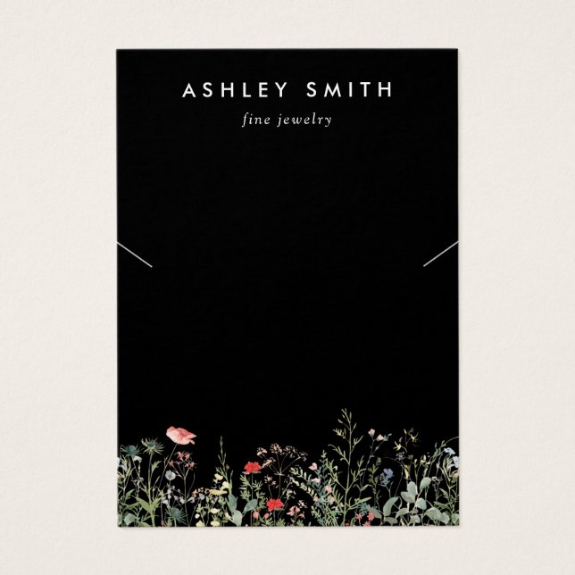 Placa de Exibição de Colar de Prados de Flor Selva (Frente)