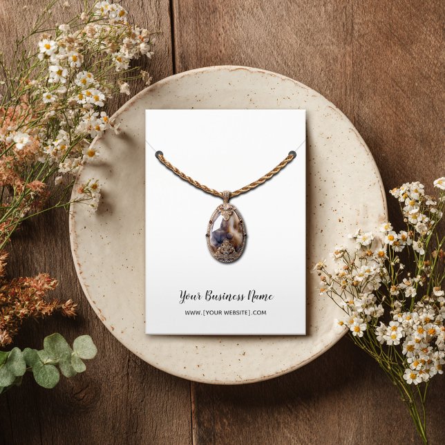 Placa de Exibição de Colar de Script Cursivo (Criador carregado)