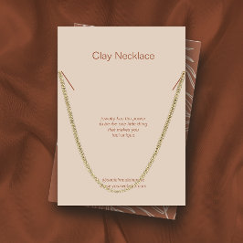 Placa de Exibição de Colar de Terracotta