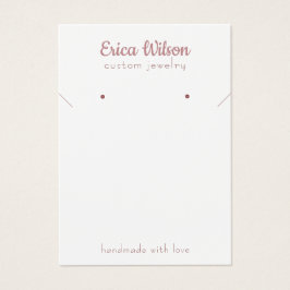 Placa de exibição de colar Dourado branco e Rosa