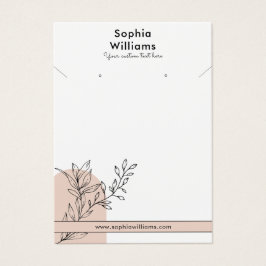 Placa de Exibição de Colar e Orelha Moderno Boho P