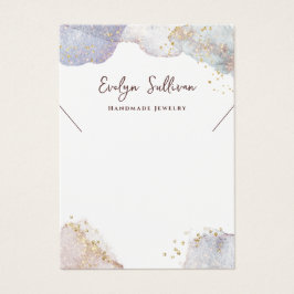 Placa de exibição de colar em formas de aquarela c