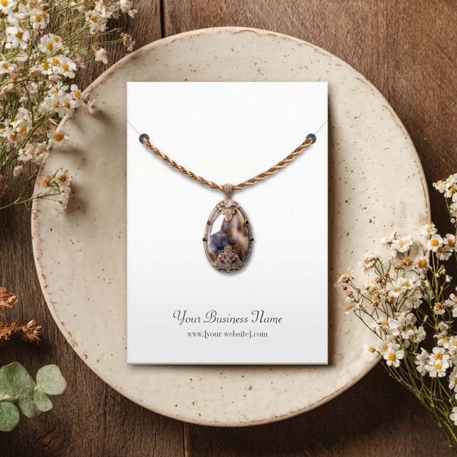 Placa de Exibição de Colar Personalizada (Criador carregado)