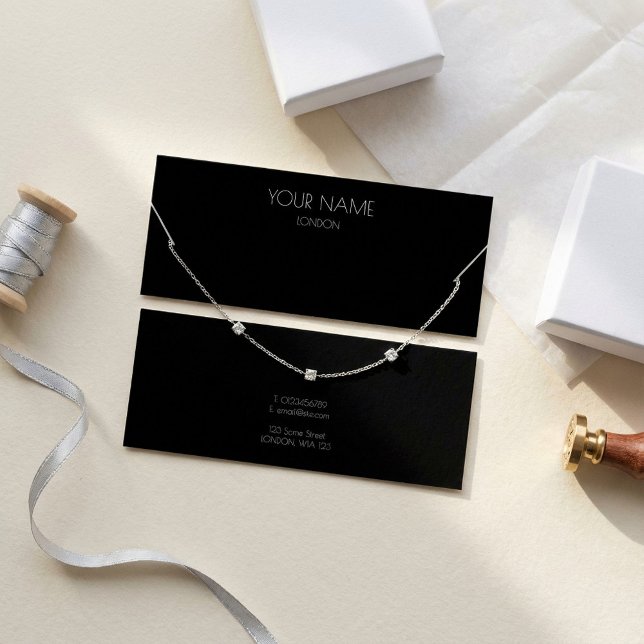 Placa de exibição de colar simples (Simple necklace display card)