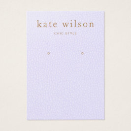 Placa de exibição de couro de lavanda (imagem)