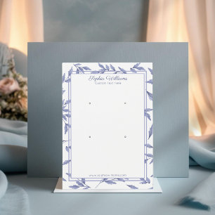 Placa de exibição de dois pinos azul-toile Elegant
