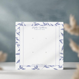 Placa de exibição de dois pinos azul-toile Elegant