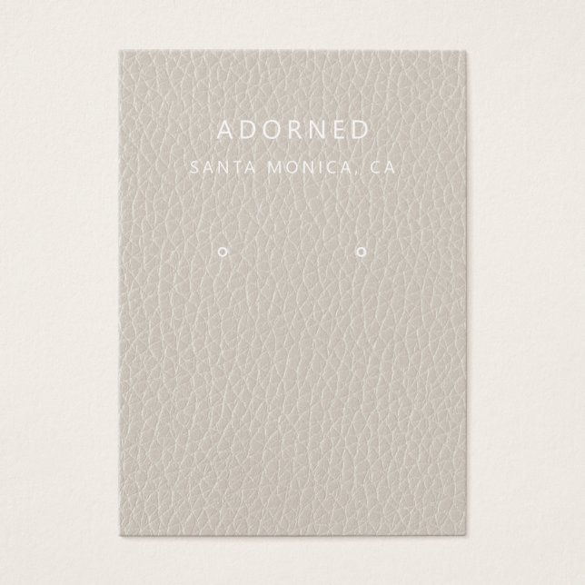 Placa de Exibição de Enrelhamento Chic de Couro Ne (Frente)