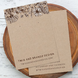 Placa de Exibição de Flores Selvagens Whimsical