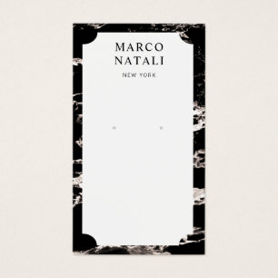 Placa de exibição de gravação de mármore pret