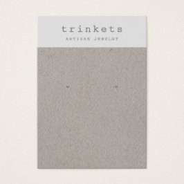 Placa de exibição de joalharia simples do Kraft es