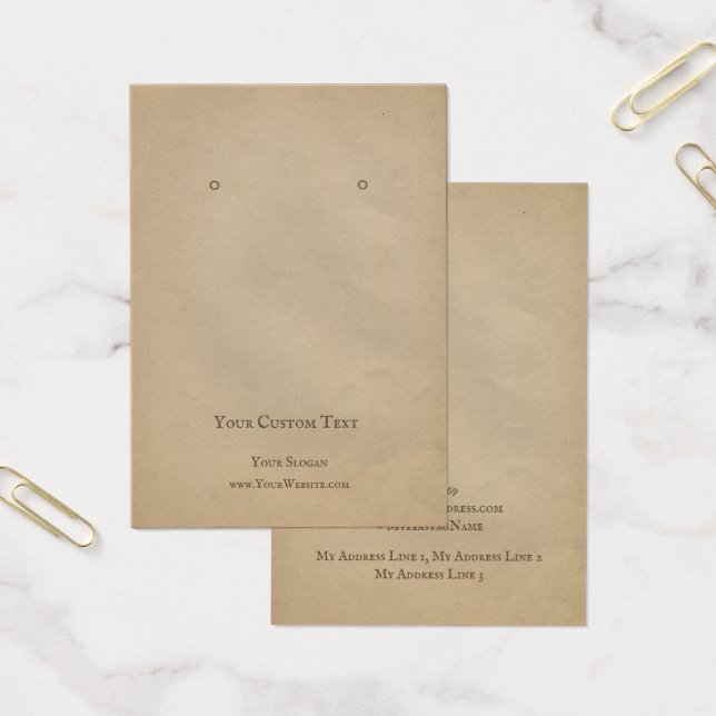 Placa de Exibição de Joias, Arte Brown Kraft (Escritótio)