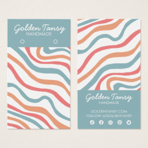 Placa de Exibição de Joias Azuis com Altura Azul