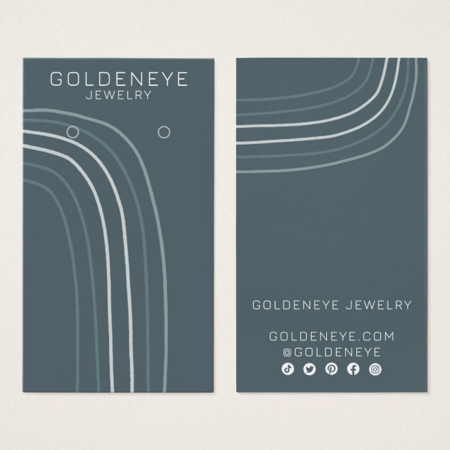 Placa de Exibição de Joias com Enrelho de Chic Lin (Frente & Verso)