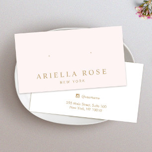 Placa de exibição de joias cor-de-rosa simples