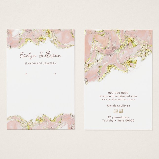 Placa de exibição de joias de design de borbulhame (Frente & Verso)