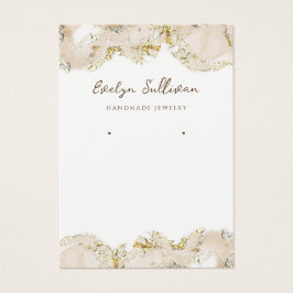 Placa de exibição de joias de design de borla bege