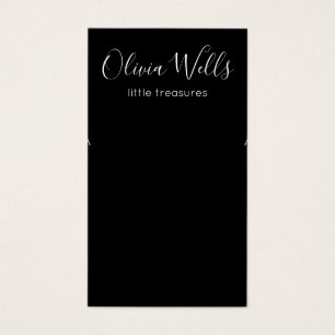 Placa de Exibição de Joias de Orelha Preta